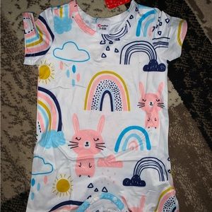 3-6 months rainbow romper